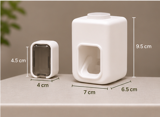 Bathroom Essentials Set – Toothpaste Dispenser & Toothbrush Holder